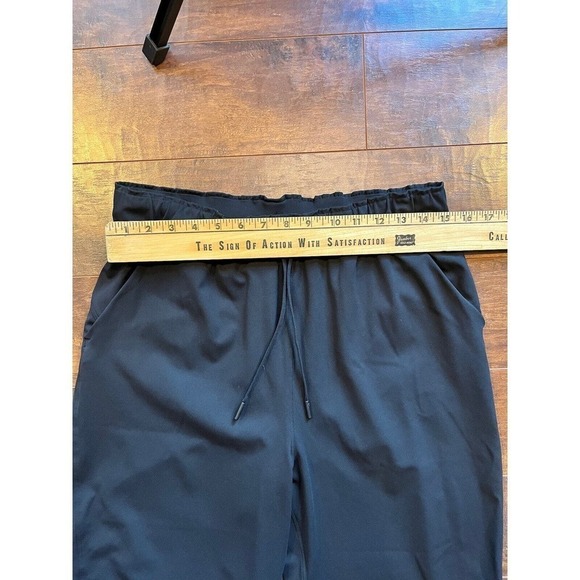 Lululemon Keep Moving Pants 10 Black 7/8 High Rise Nulu Sweat Wick Drawcord - Picture 4 of 8